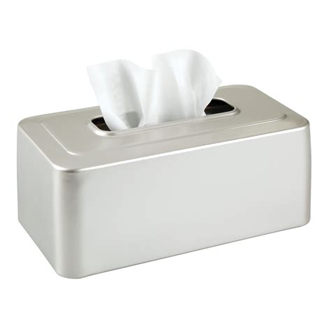 rectangle tissue box cover brushed metal|rectangular tissue box cover white.